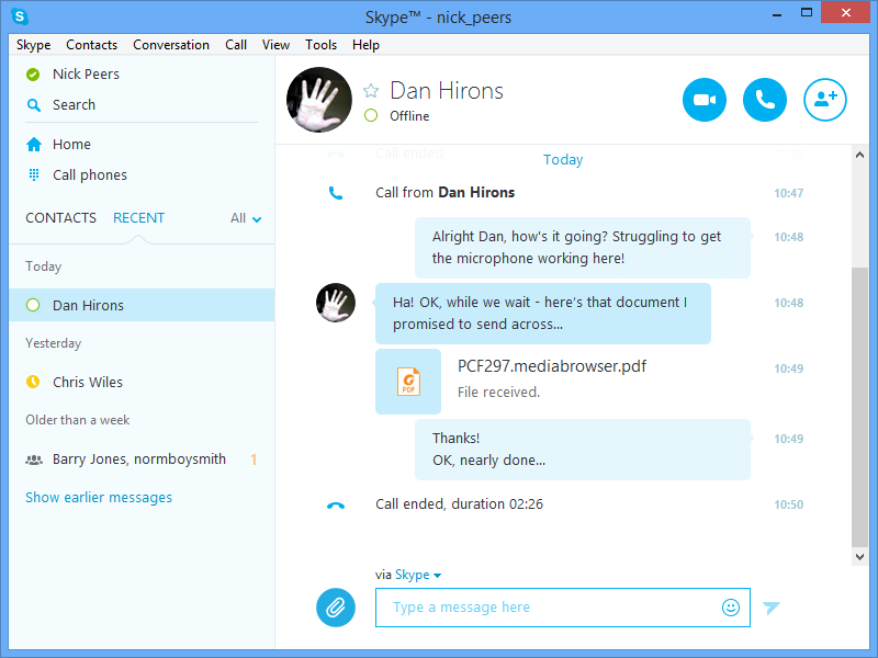 Skype Windows